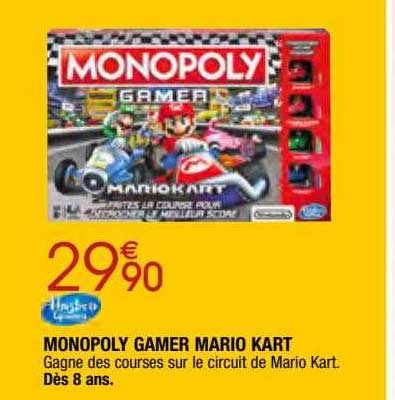 monopoly gamer mario kart hasbro gaming