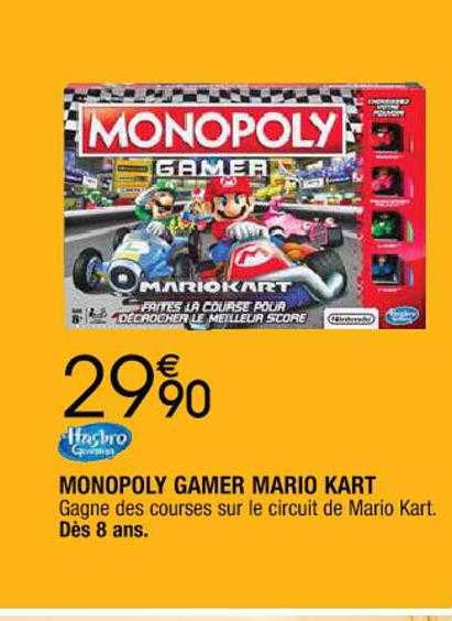 monopoly gamer mario kart hasbro gaming
