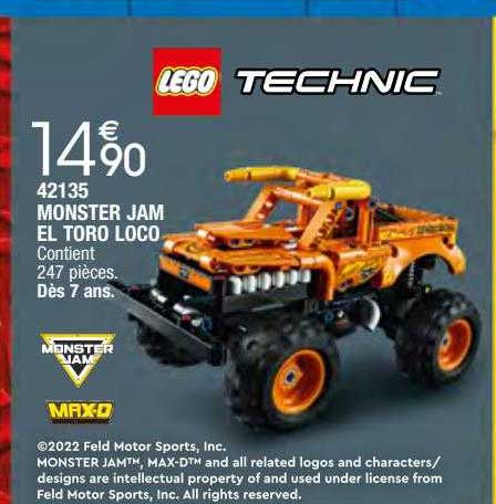 monster jam el toro loco lego technic