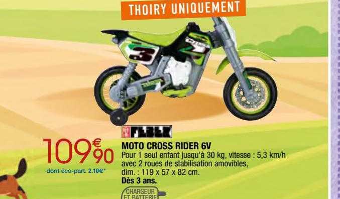 moto cross rider 6v