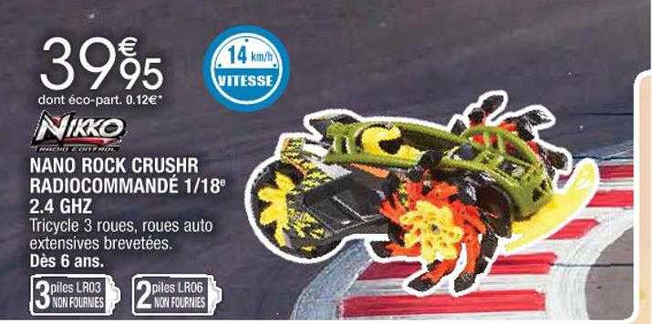 nano rock crushr radiocommandé 1-18e 2.4 ghz