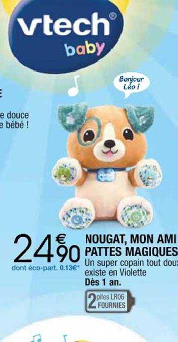 nougat, mon amis pattes magiques vtech baby