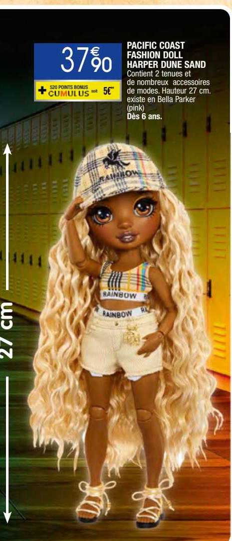 pacific coast fashion doll harper dune sand