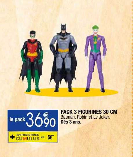 Pack 3 Figurines 30 Cm