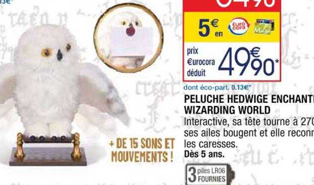 peluche hedwige enchantimals wizarding world
