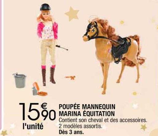 poupée mannequin marina équitation