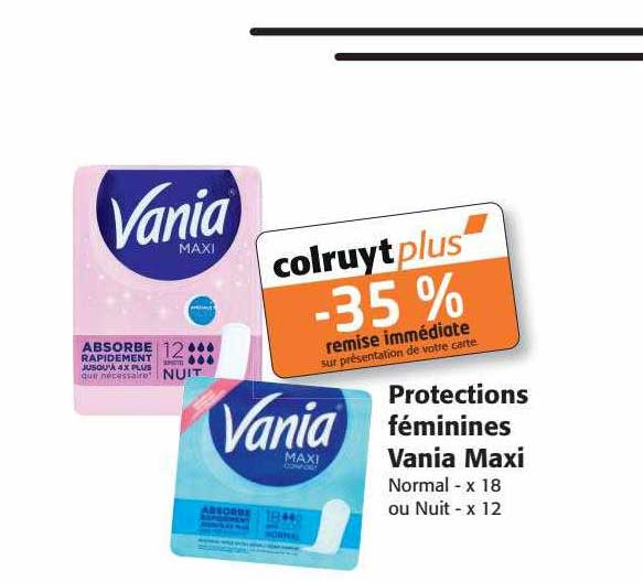 protections féminines vania maxi