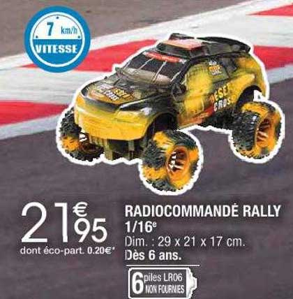 radiocommandé rally 1-16e