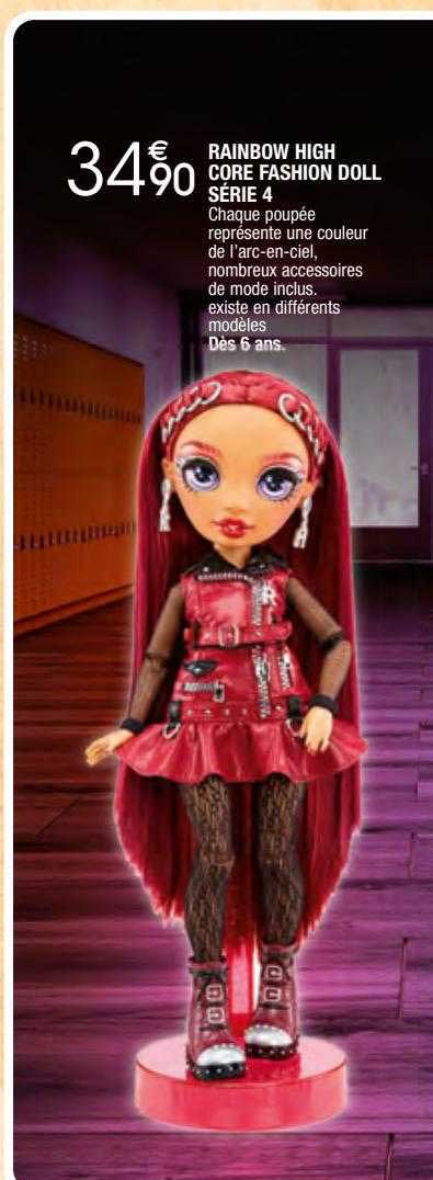 rainbow high core fashion doll série 4