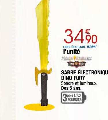sabre électronique dino fury