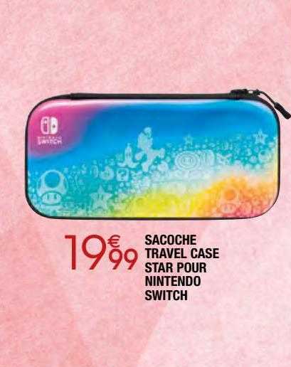 sacoche travel case star pour nintendo switch