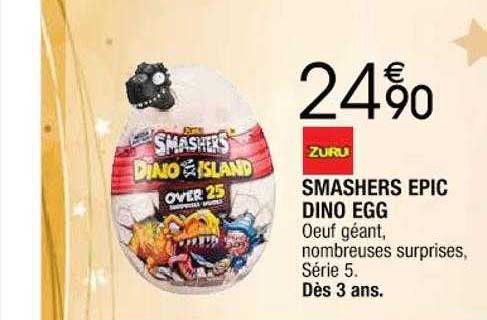 smashers épic dino egg zuru