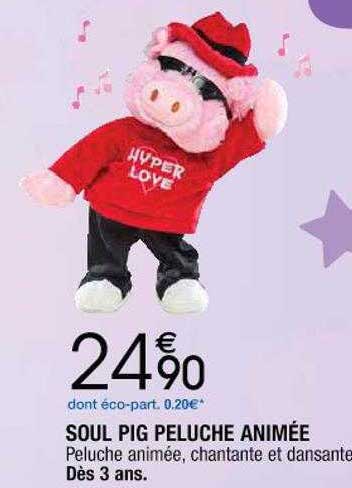 soul pig peluche animée