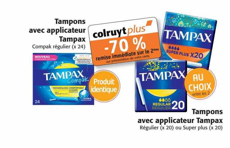 tampons avec applicateur tampax