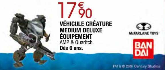 véhicule créature medium deluxe équipement bandai