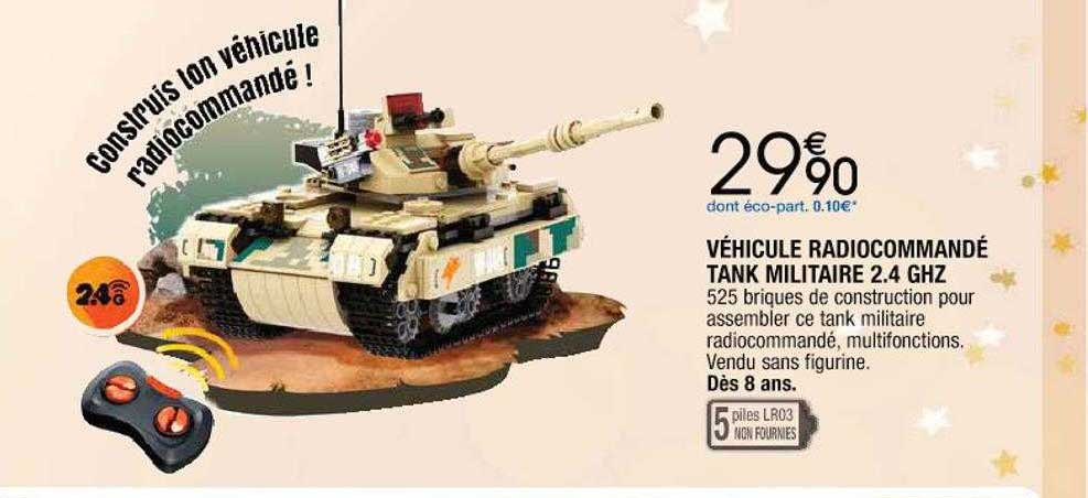 véhicule radiocommandé tank militaire 2.4 ghz