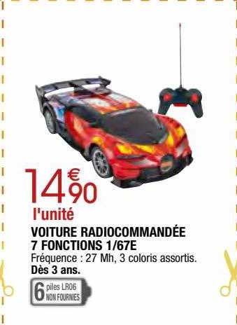 voiture radiocommandée 7 fonctions 1-67e