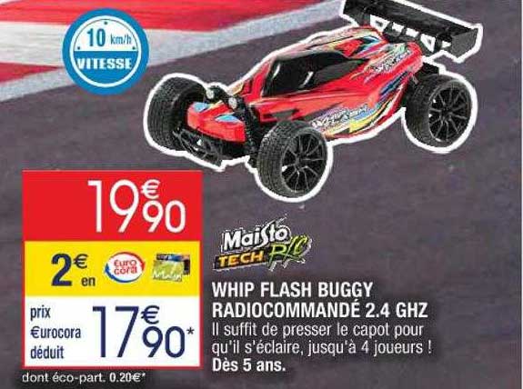 whip flash buggy radiocommandé 2.4 ghz maisto tech r-c
