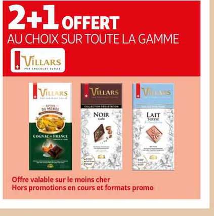 2+1 offert au choix sur toute la gamme villars