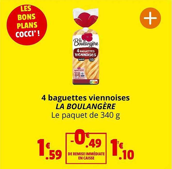 4 Baguettes Viennoises La Boulangère
