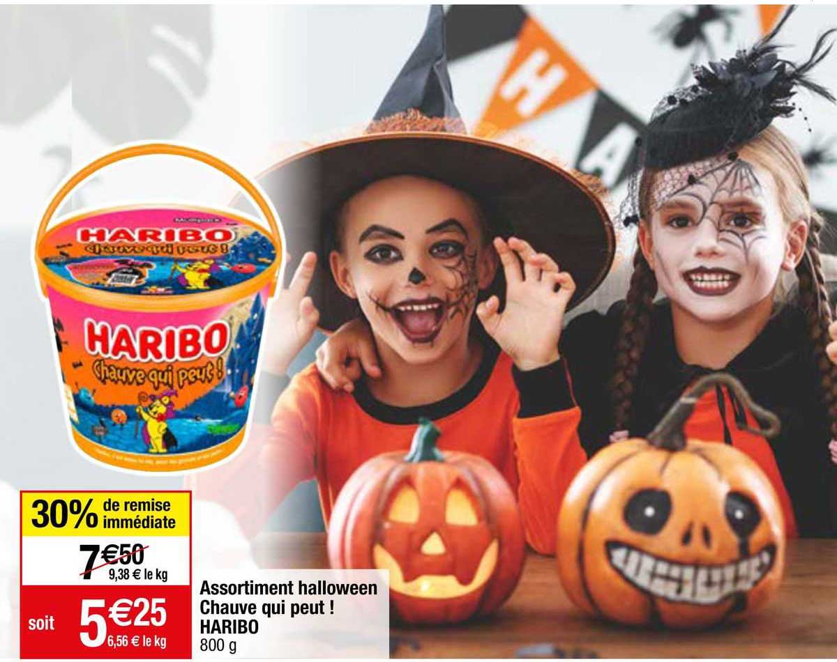 assortiment halloween chauve qui peut ! haribo
