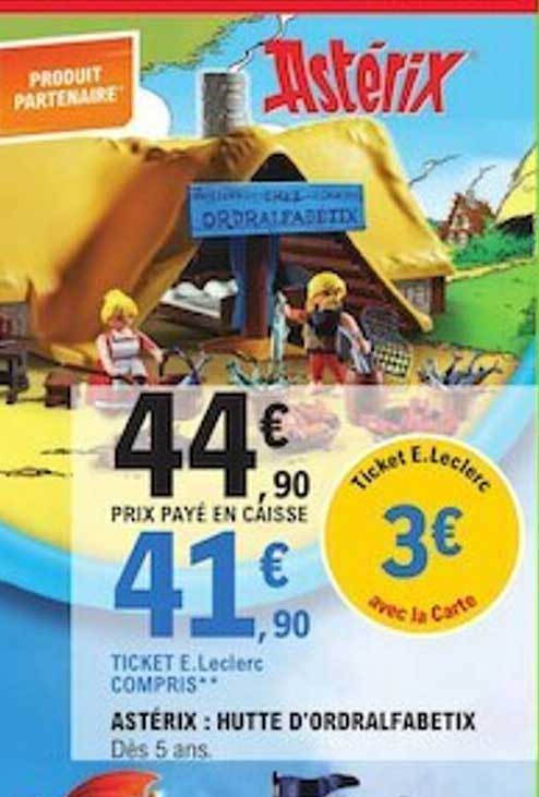 astérix : hutte d'ordralfabetix