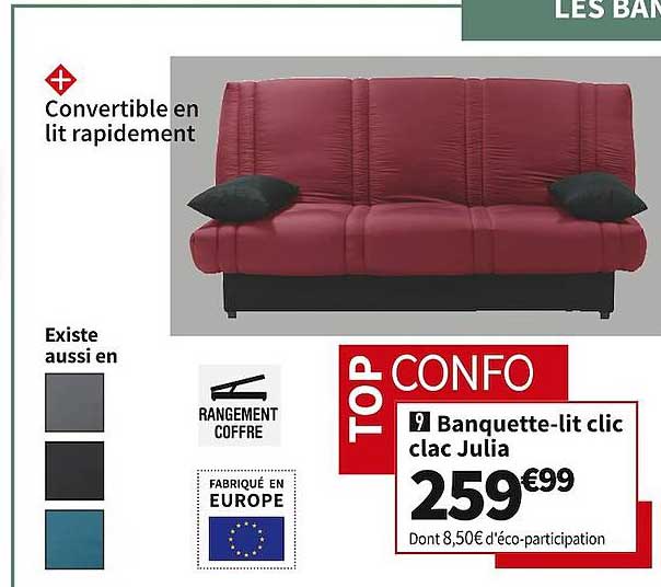banquette-lit clic clac julia