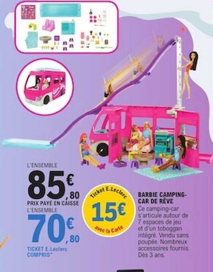barbie camping-car de rêve