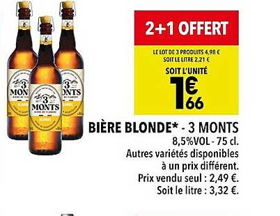bière blonde - 3 monts