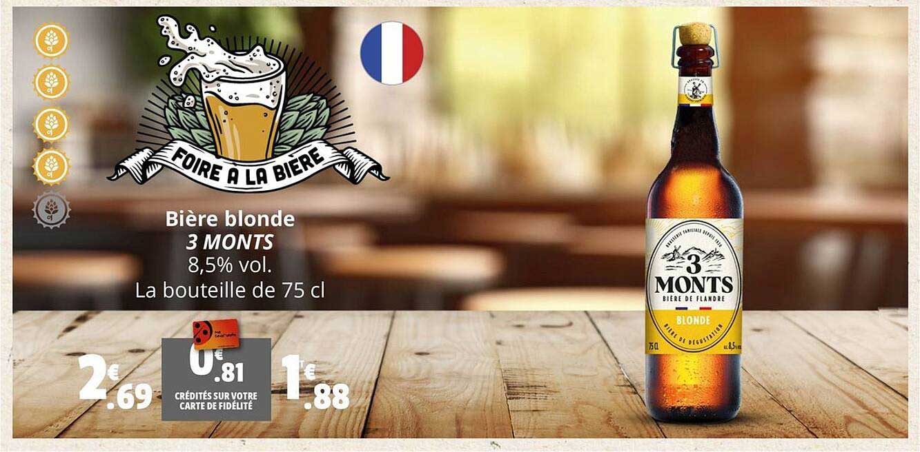 bière blonde 3 monts