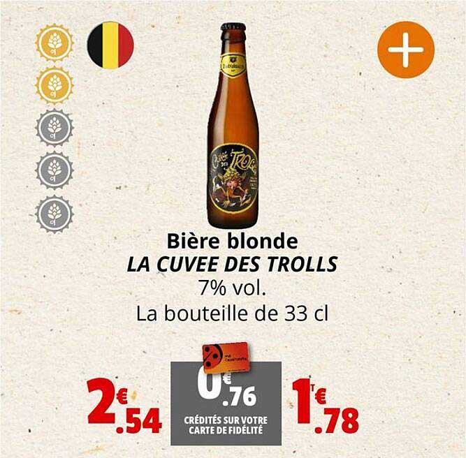 bière blonde la cuvée des trolls