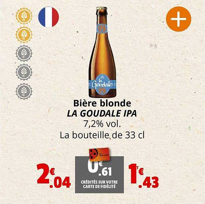 Bière Blonde La Goudale Ipa