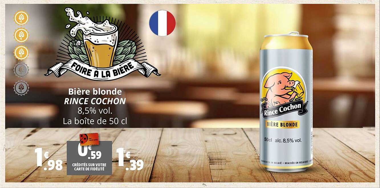 bière blonde rince cochon