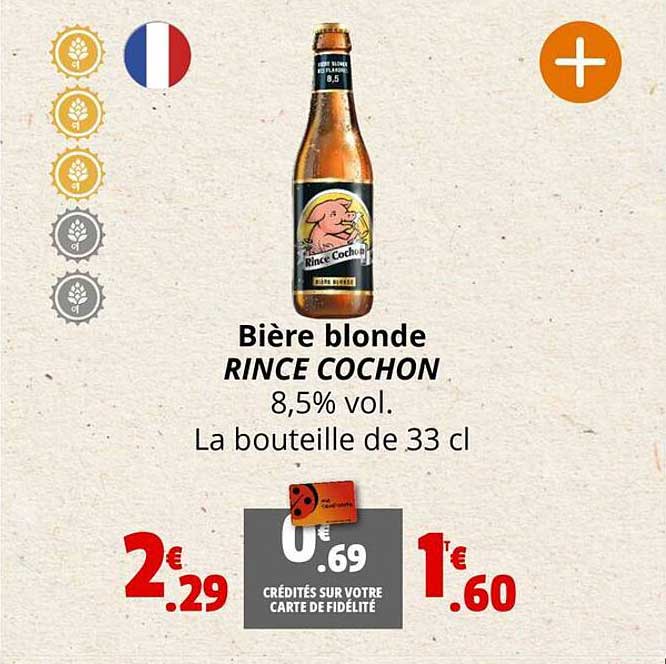 bière blonde rince cochon