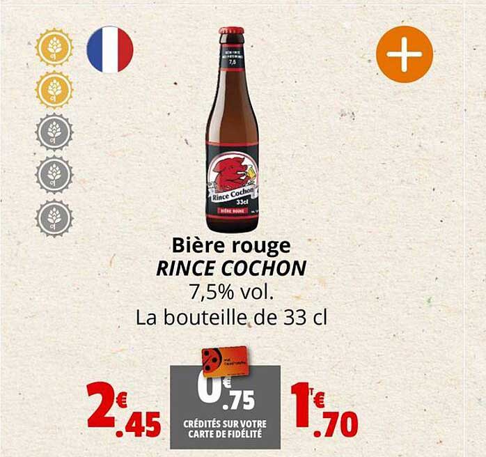 bière rouge rince cochon