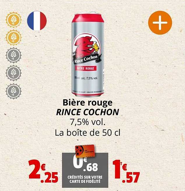 bière rouge rince cochon