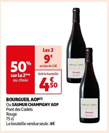 bourgueil aop ou saumur champigny aop