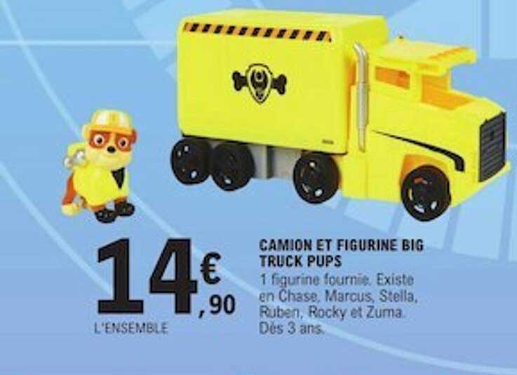 camion et figurine big truck pups