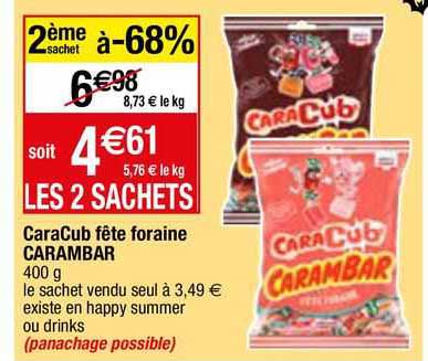 caracub fête foraine carambar