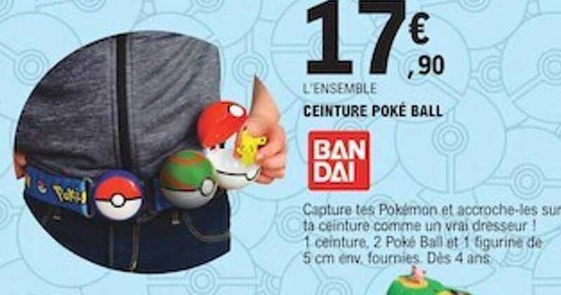 ceinture poké ball bandai