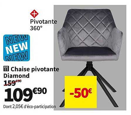 Chaise Pivotante Diamond