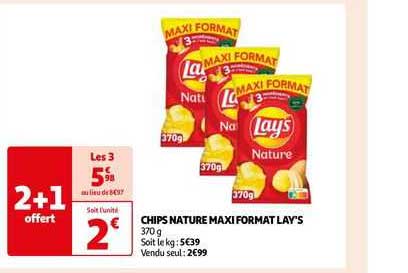 chips nature maxi format lay's