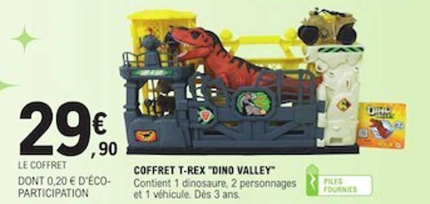 coffret t-rex "dino valley"