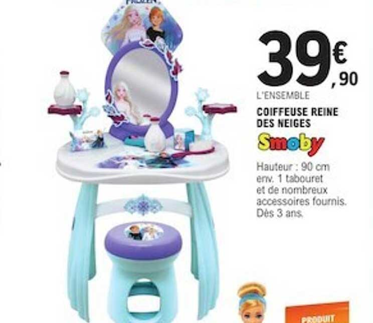 coiffeuse reine des neiges smoby