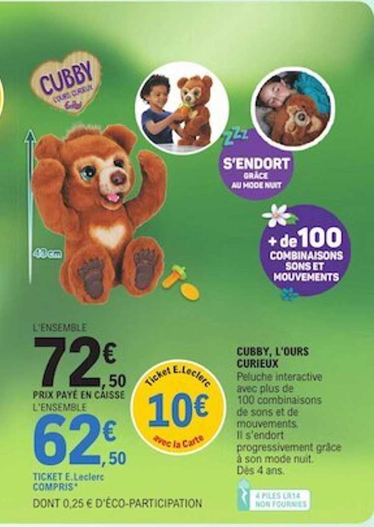 cubby, l'ours curieux