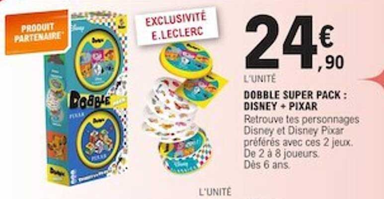 Dobble Super Pack : Disney + Pixar