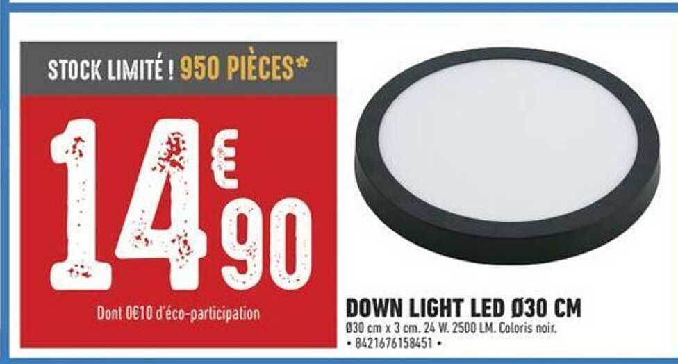 down light led ø30 cm