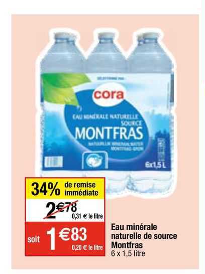 Eau Minérale Naturelle De Source Montfras