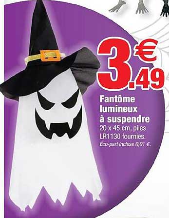fantôme lumineux à suspendre