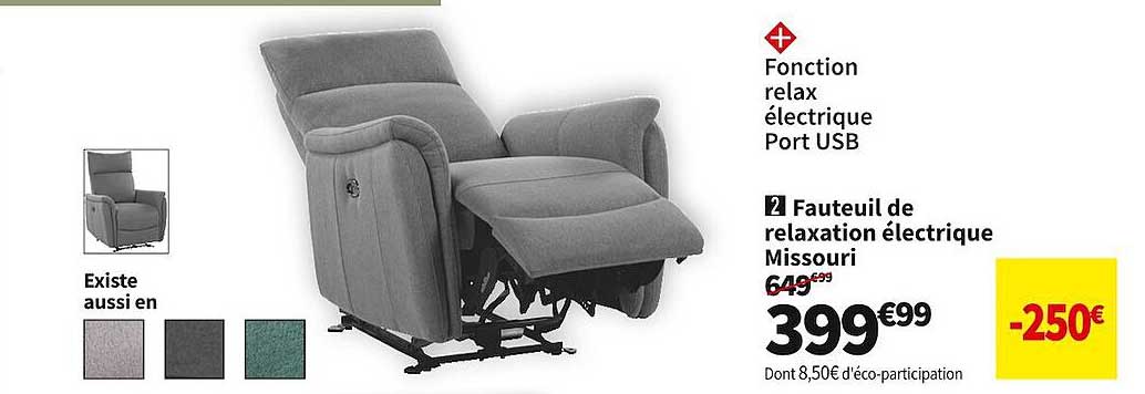 fauteuil de relaxation électrique missouri